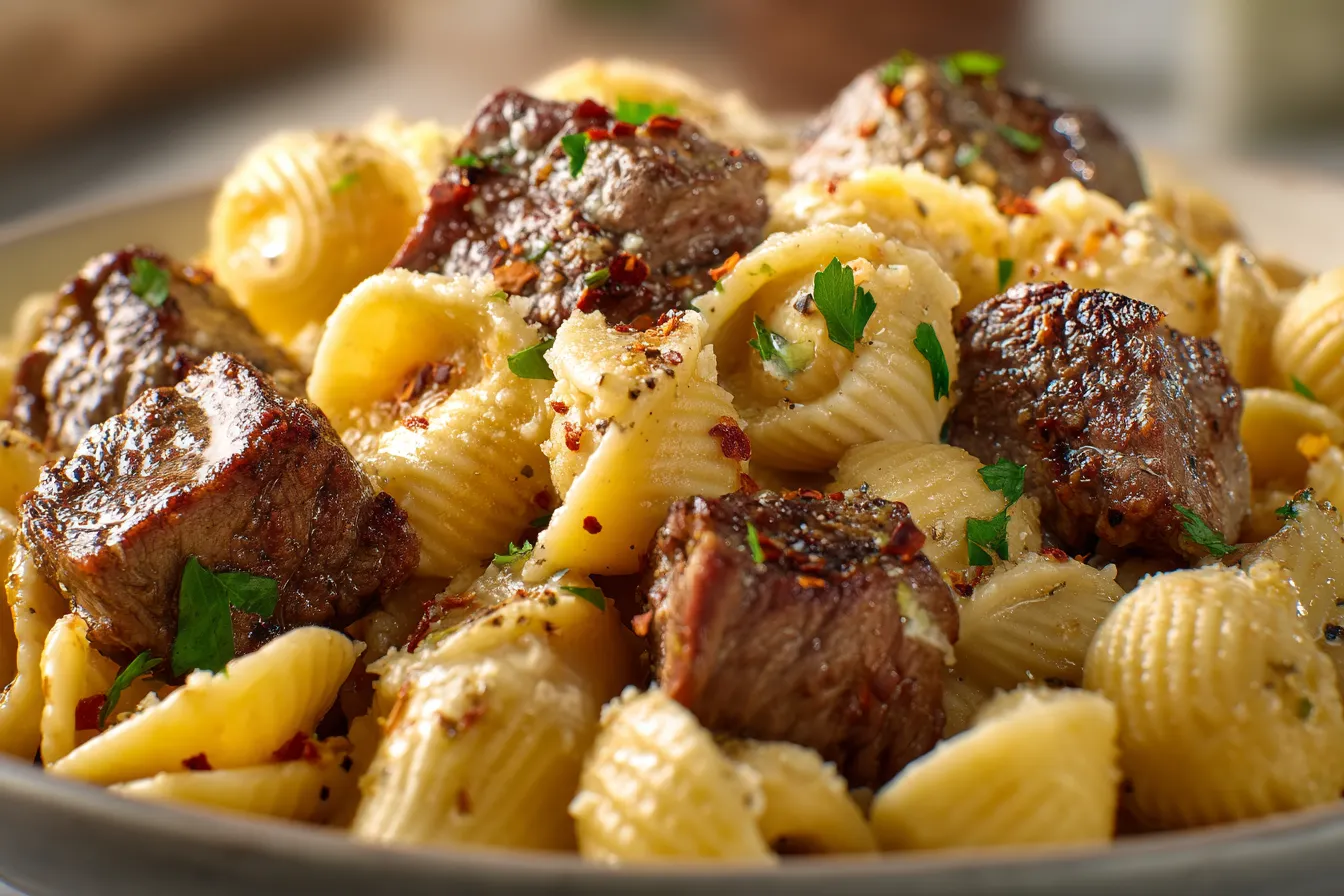 Creamy Steak Bites Pasta upscaled 68fce9ee481e6