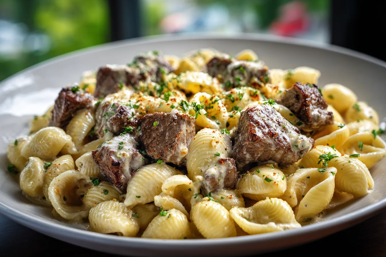 Creamy Steak Bites Pasta upscaled 68fcea67a304c