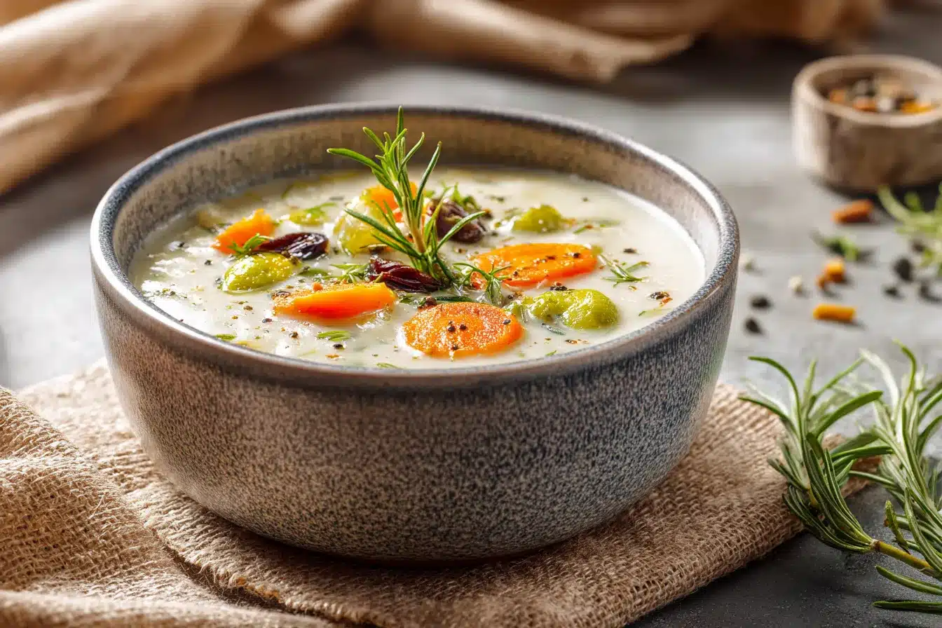 Delicious Creamy Veggie Soup Comforting Healthy Recipe