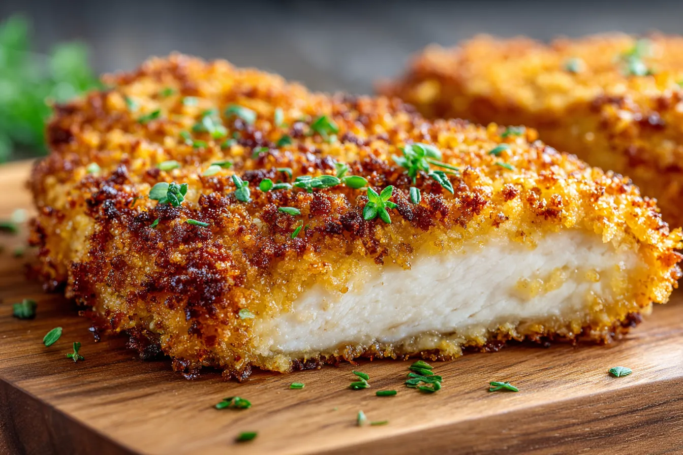 Crispy Air Fryer Parm Crusted Chicken Recipe Irresistible Flavor