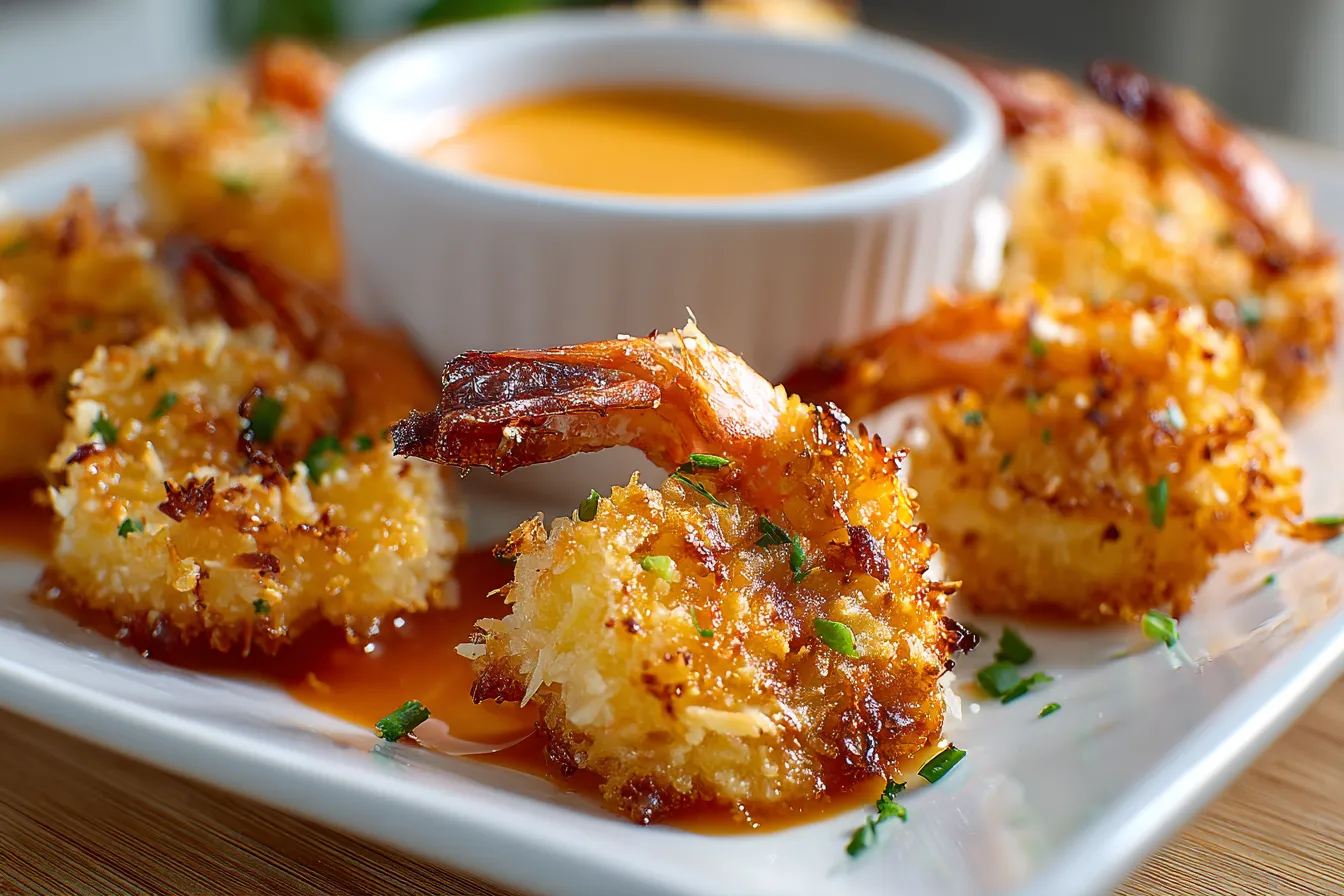 Irresistible Crispy Baked Coconut Shrimp Zesty Chili Mayo