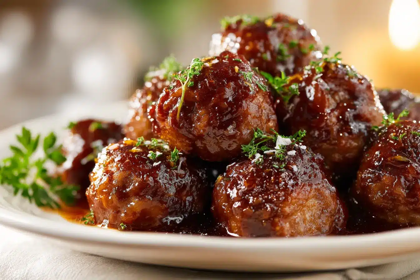 Savory Crockpot Apple Butter Meatballs Easy Delicious Recipe 1 Crockpot Apple Butter Meatballs upscaled 68df9f93cc5ca