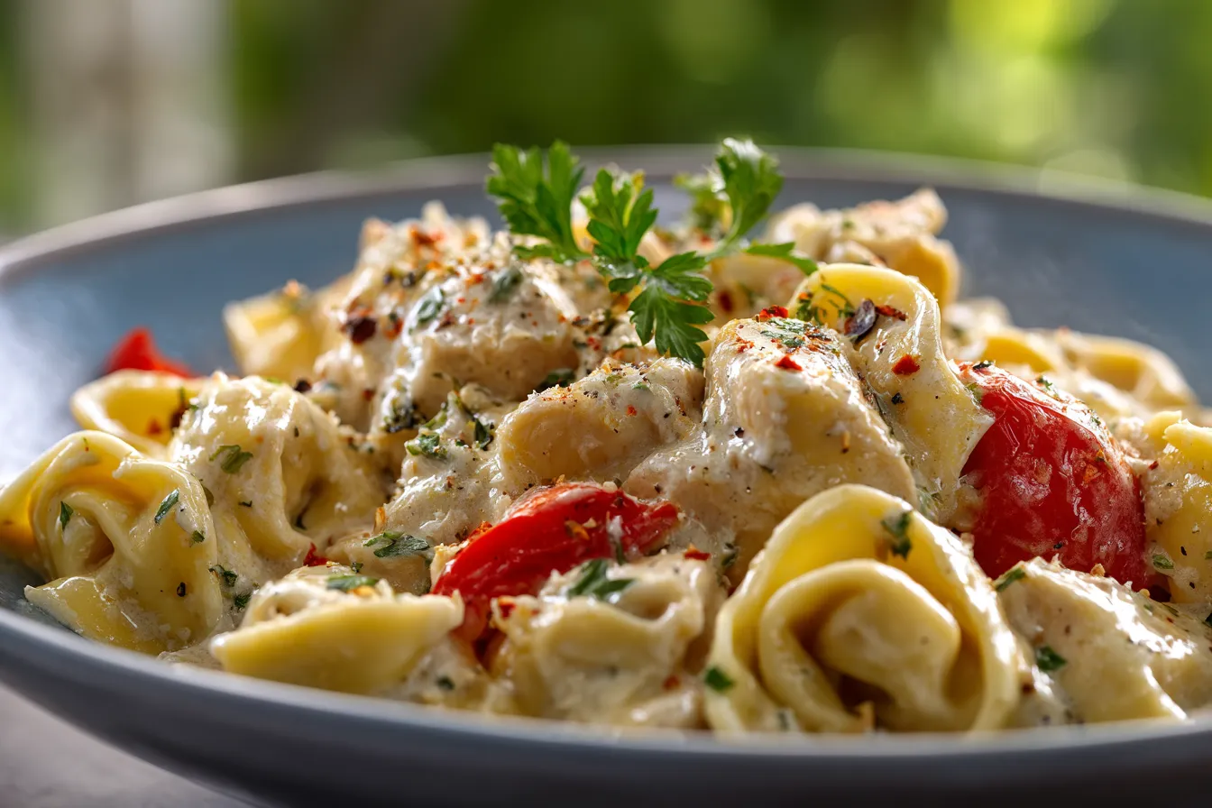 Crockpot Chicken Alfredo Tortellini upscaled 68fcedeb0900b