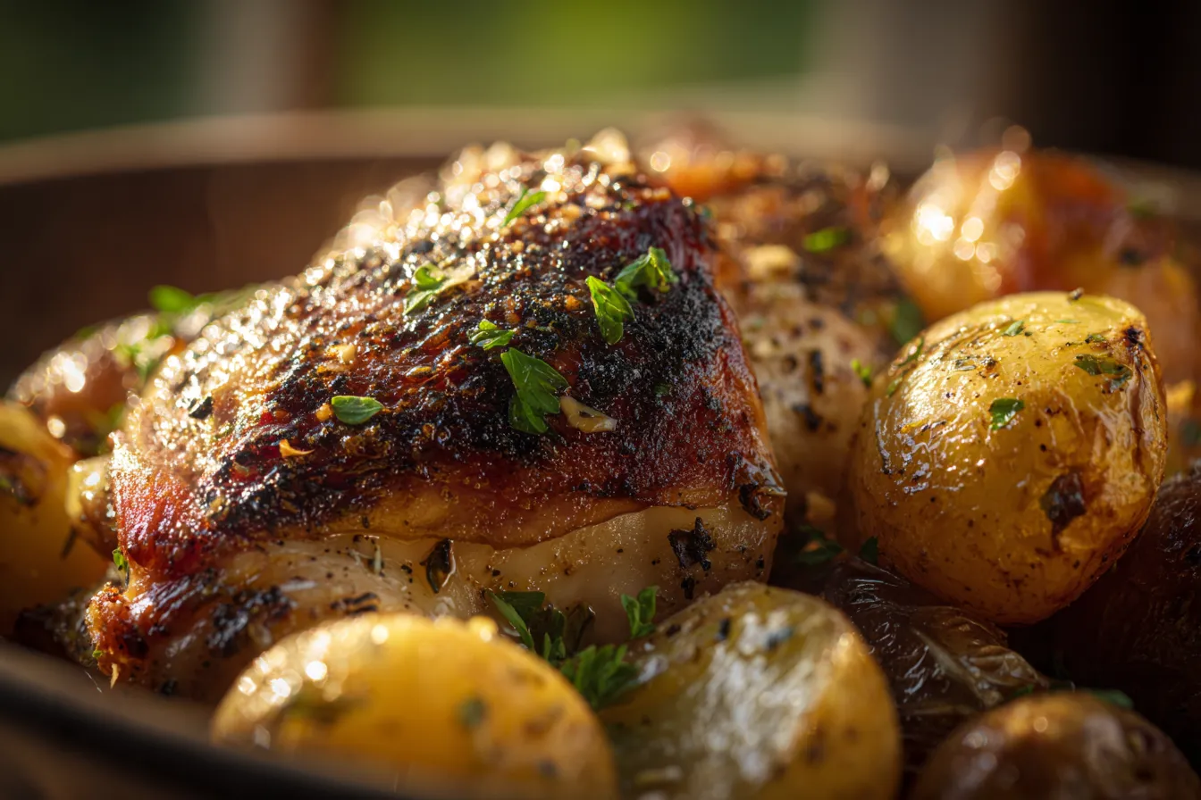 Irresistible Crockpot Garlic Parmesan Chicken Potatoes Recipe 1 Crockpot Garlic Parmesan Chicken upscaled 68e39c47c33ed