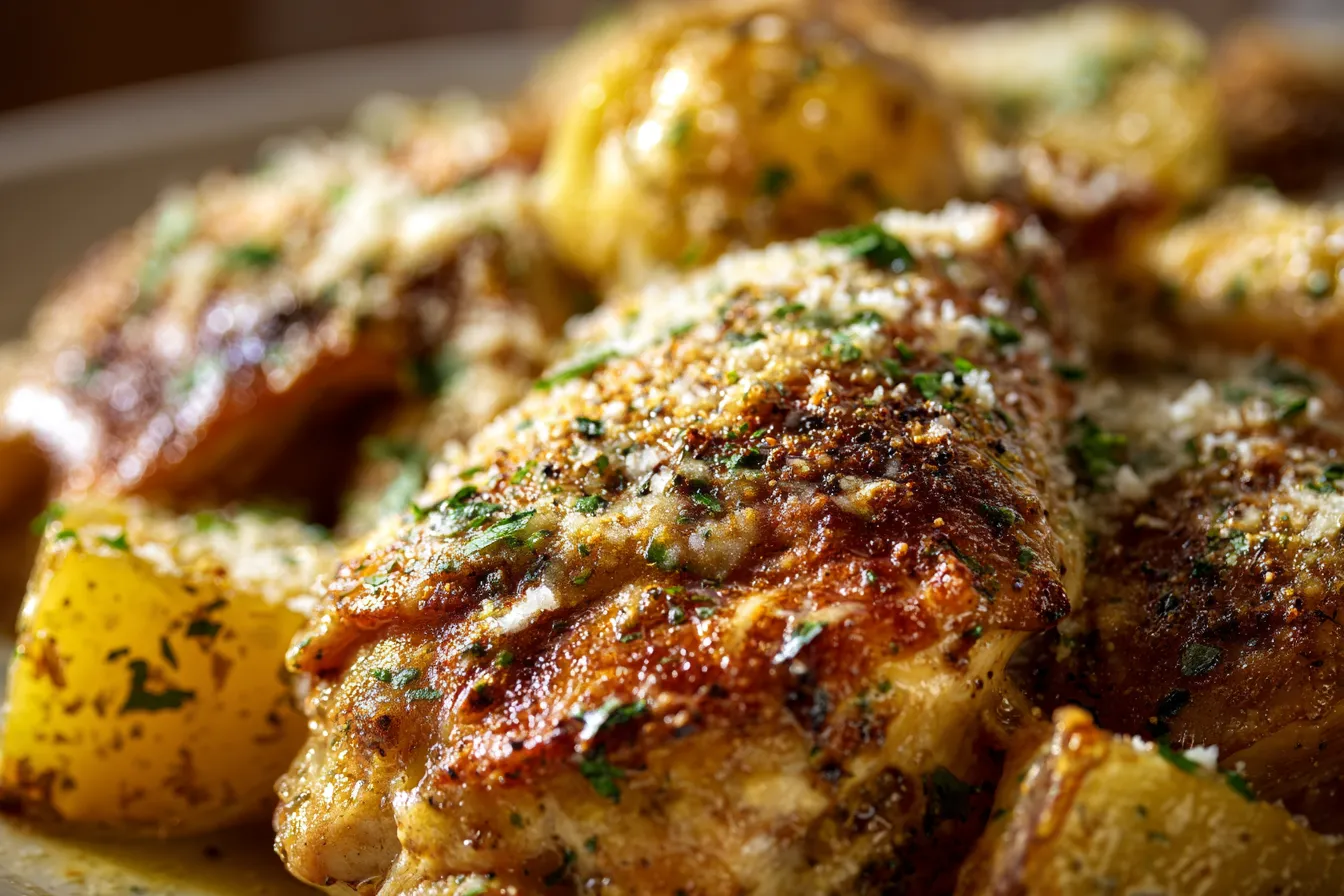 Irresistible Crockpot Garlic Parmesan Chicken Potatoes Recipe 3 Crockpot Garlic Parmesan Chicken upscaled 68e39cbfec34a