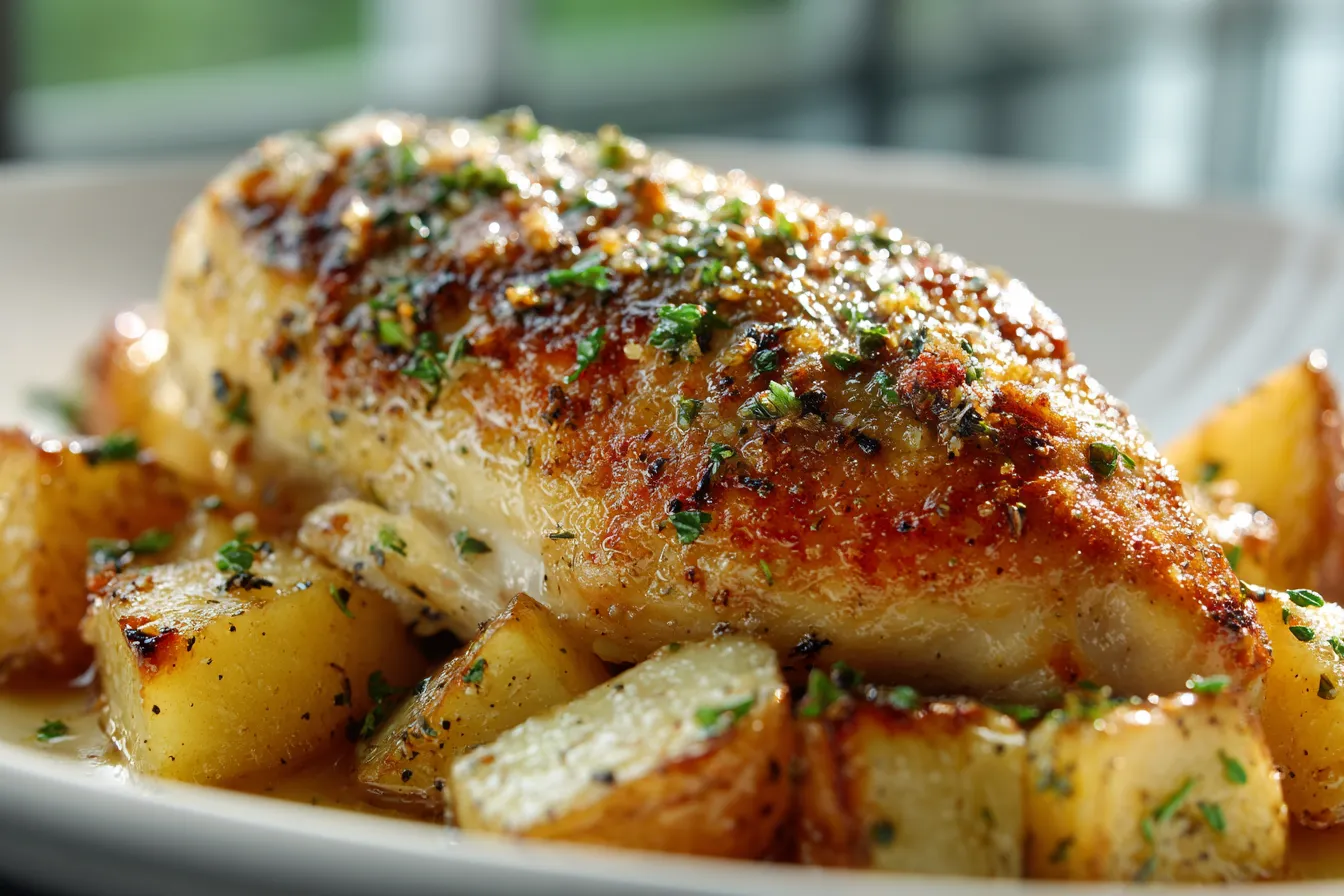 Irresistible Crockpot Garlic Parmesan Chicken Potatoes Recipe 3 Crockpot Garlic Parmesan Chicken upscaled 68e5d556e3d70