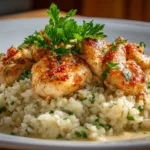 Delicious Chicken Scampi & Creamy Garlic Parmesan Rice