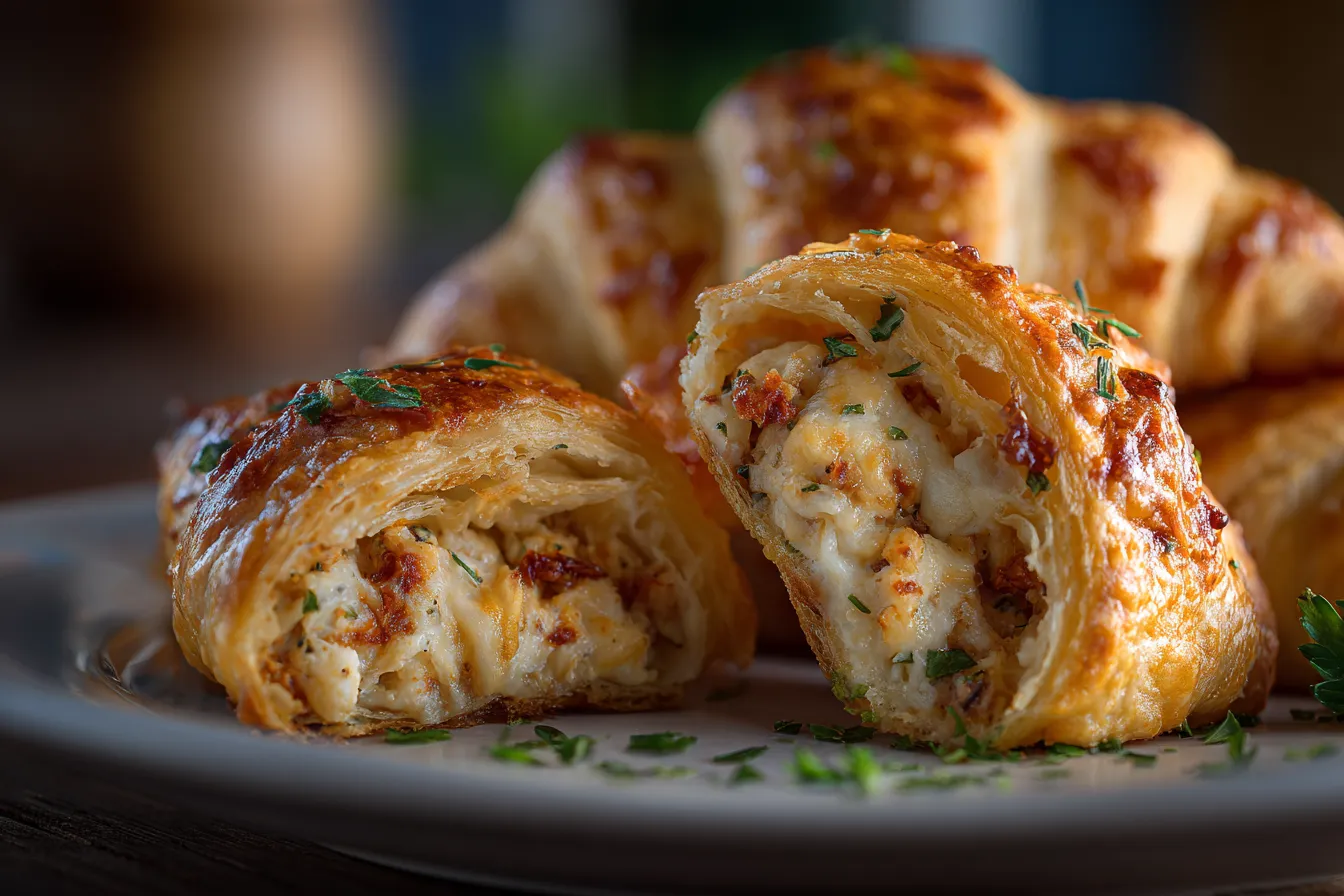 Irresistible Easy Cheesy ChickenFilled Crescents Recipe 3 Easy Cheesy Chicken Filled Crescents upscaled 68f60ba7a1826