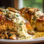 Irresistible Easy Cheesy Garlic Butter Stuffed Chicken Recipe 4 Easy Cheesy Garlic Butter Mushroom Stuffed Chicken Recipe