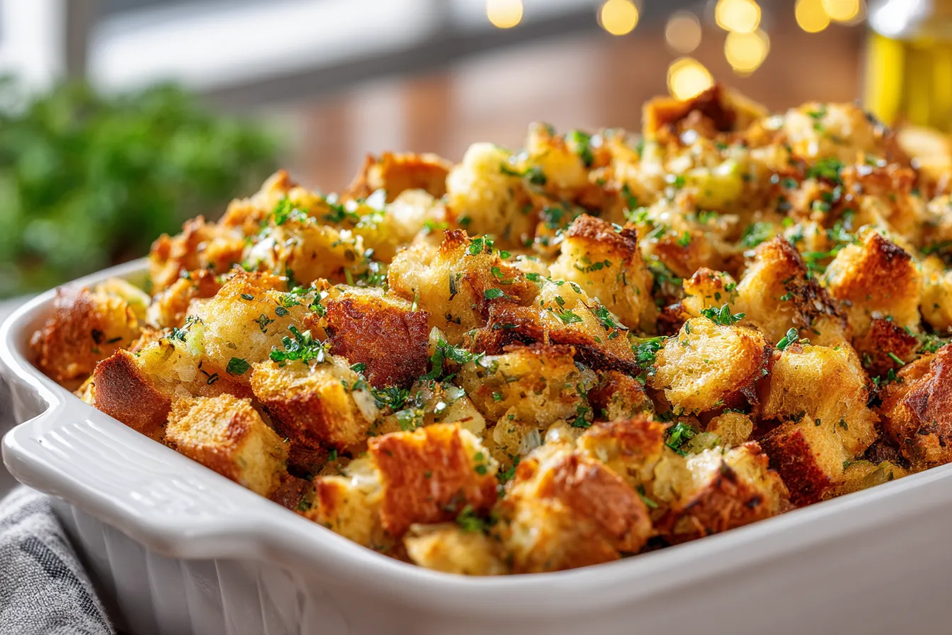 Ultimate Easy Classic Bread Stuffing Recipe for Perfect Flavor 1 Easy Classic Bread Stuffing upscaled 68f61cc3ad844