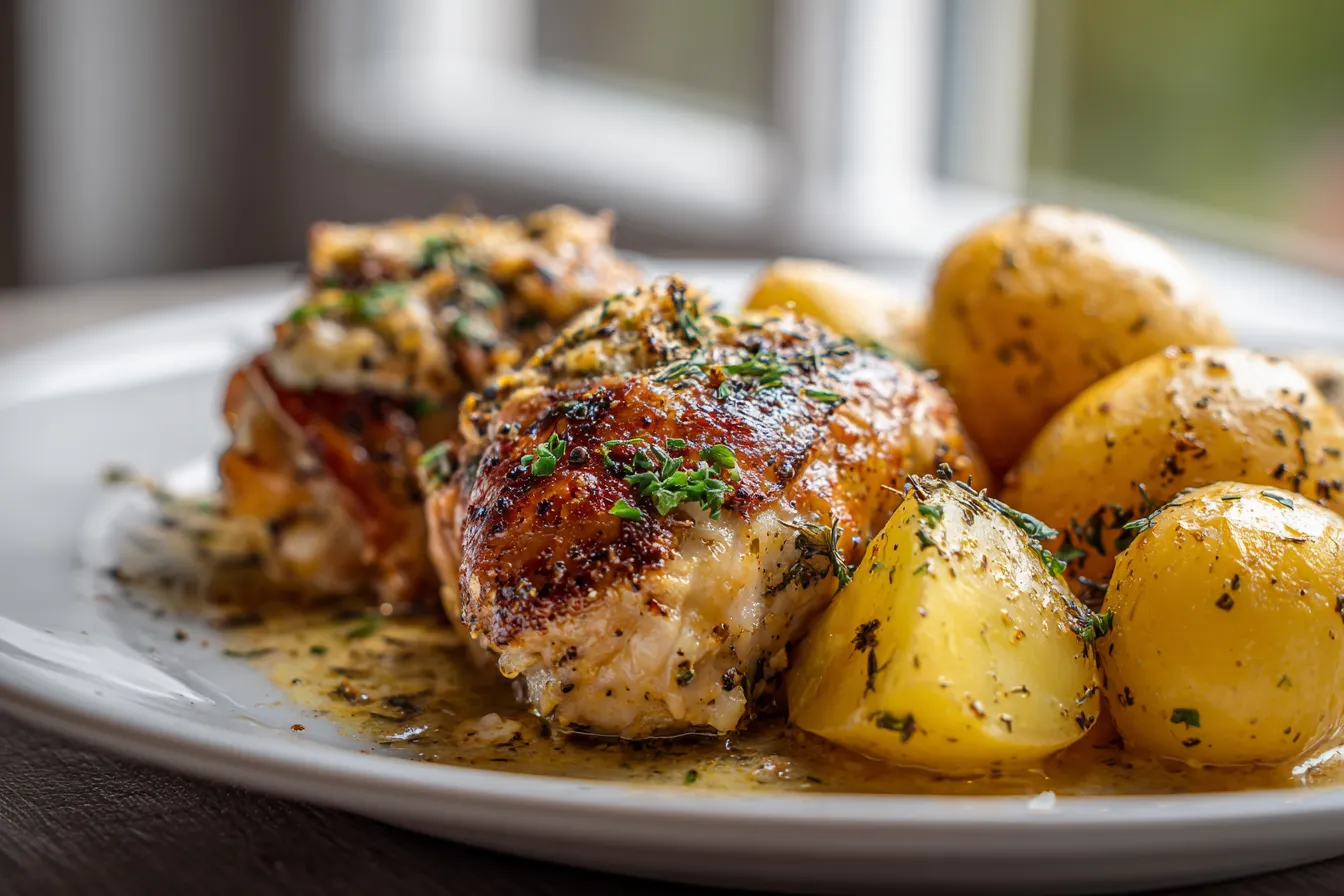 Easy Garlic Parmesan Chicken Potatoes Irresistible Crockpot 1 Easy Garlic Parmesan Crockpot upscaled 68e5c7c138c9c