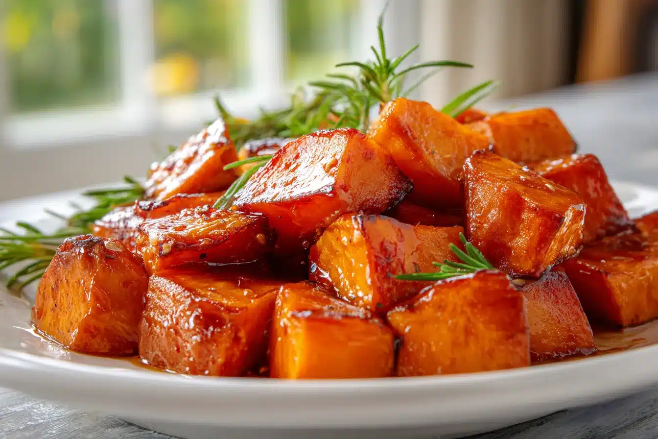 Easy Honey Roasted Sweet Potatoes Delicious Side Dish Delight 1 Easy Honey Roasted Sweet upscaled 68dcf81fbcf88