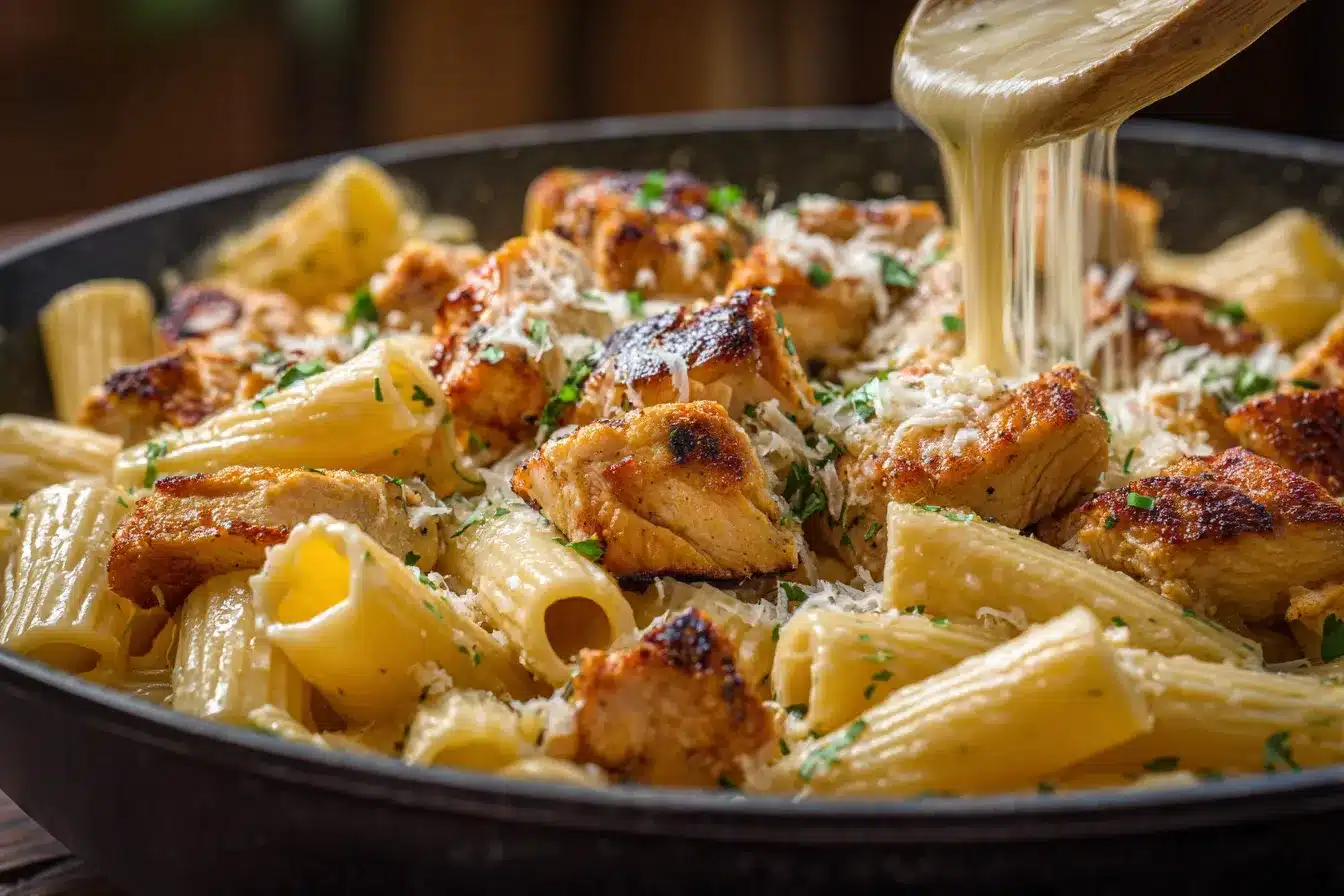 Delicious Easy Parmesan Chicken Pasta Recipe in Minutes 2 Easy Parmesan Chicken Pasta upscaled 68dca7f7d6722
