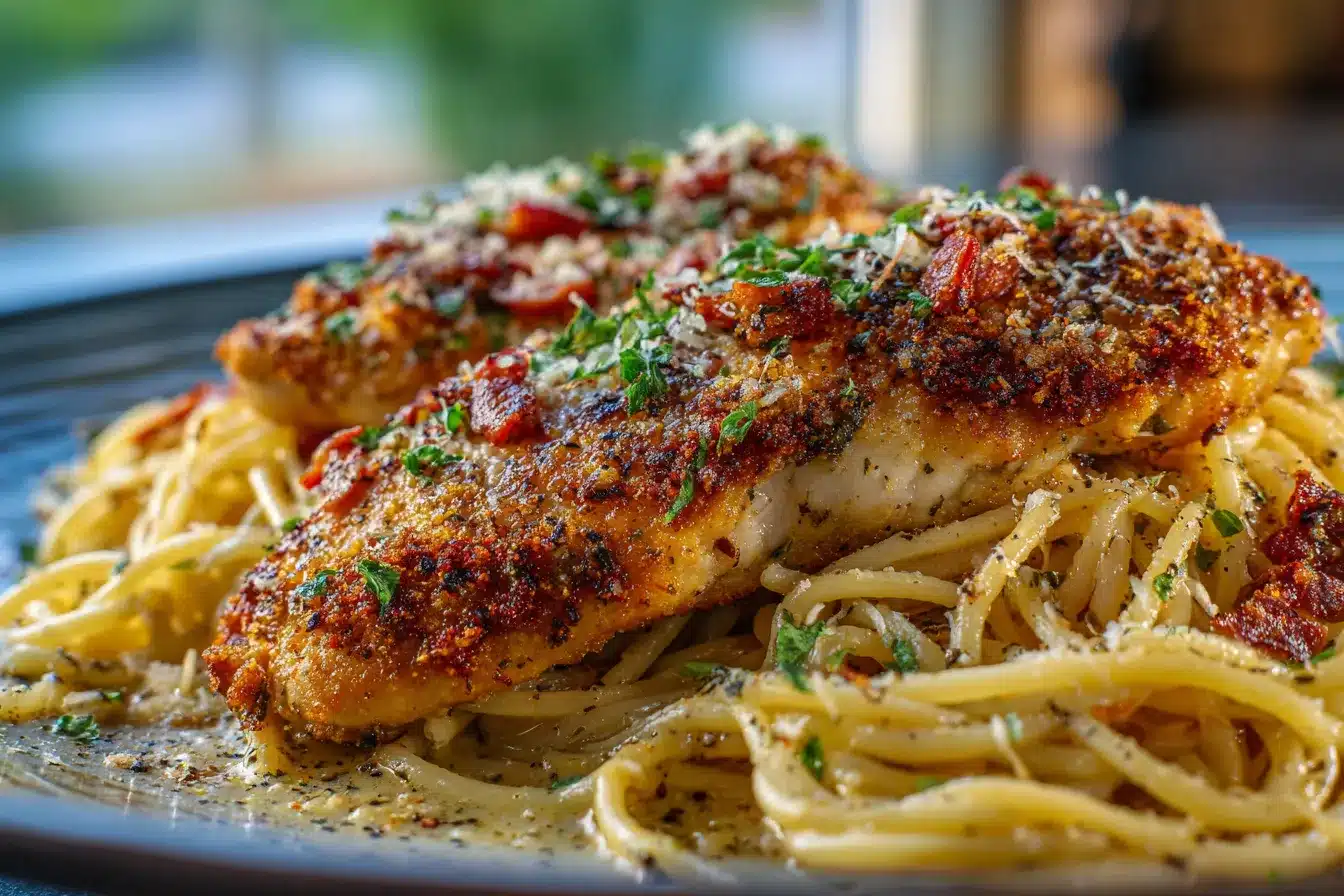 Delicious Easy Parmesan Chicken Pasta Recipe in Minutes 4 Easy Parmesan Chicken Pasta upscaled 68dca87008e2c