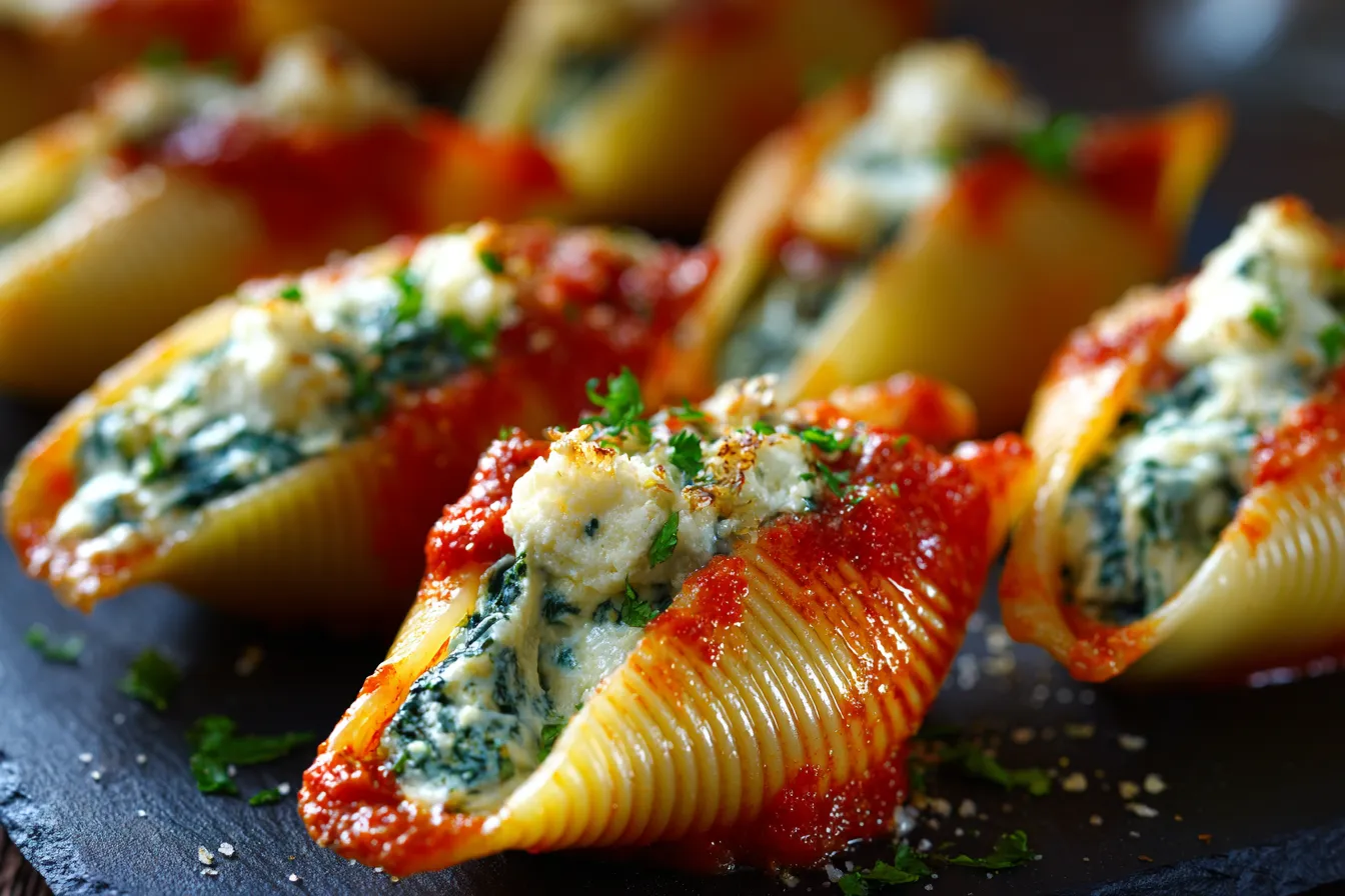 Delicious Easy Spinach Ricotta Stuffed Shells Recipe Reveal 2 Easy Spinach and Ricotta upscaled 68ef938f861b1