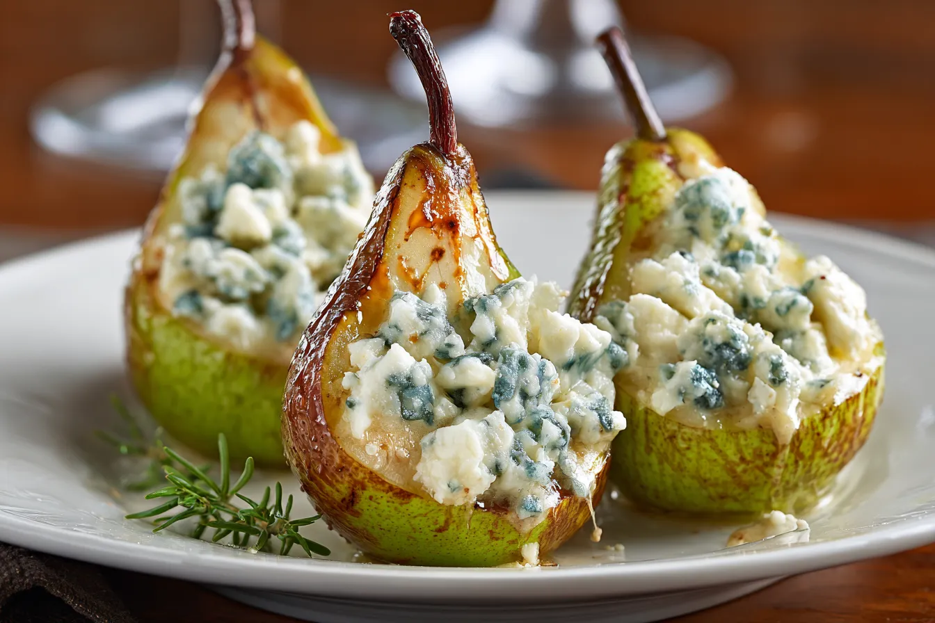Savory Elegant Blue Cheese Stuffed Pears Recipe for Delight