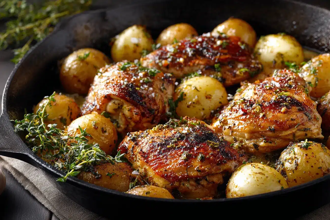 Irresistible Garlic Parmesan Crockpot Chicken Potatoes Recipe