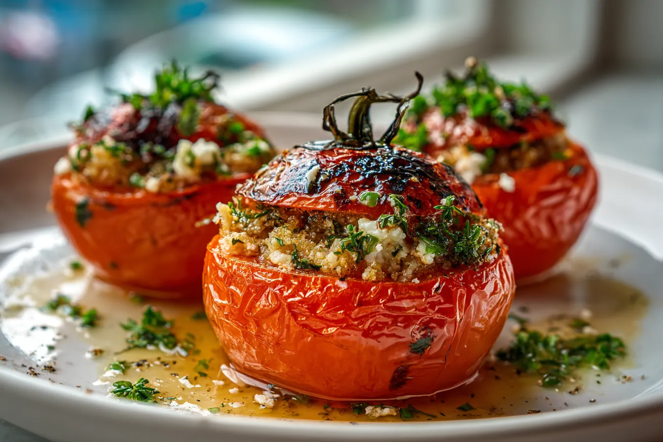 Savory Greek Stuffed Tomatoes Recipe for Ultimate Flavor Boost 3 Greek Stuffed Tomatoes upscaled 68f23437503ff