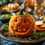 Spooktacular Halloween Pumpkin Cheese Ball Recipe Youll Love 5 Halloween Pumpkin Cheese Ball