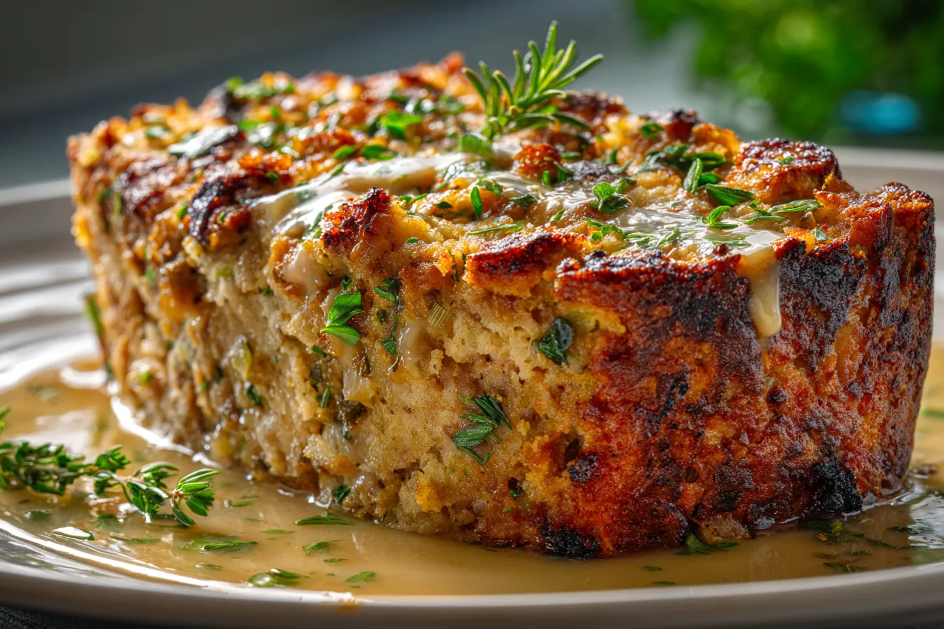 Ultimate Homemade Turkey Stuffing Meatloaf Recipe for Flavor 3 Homemade Turkey Stuffing Meatloaf upscaled 68f215fc777ae