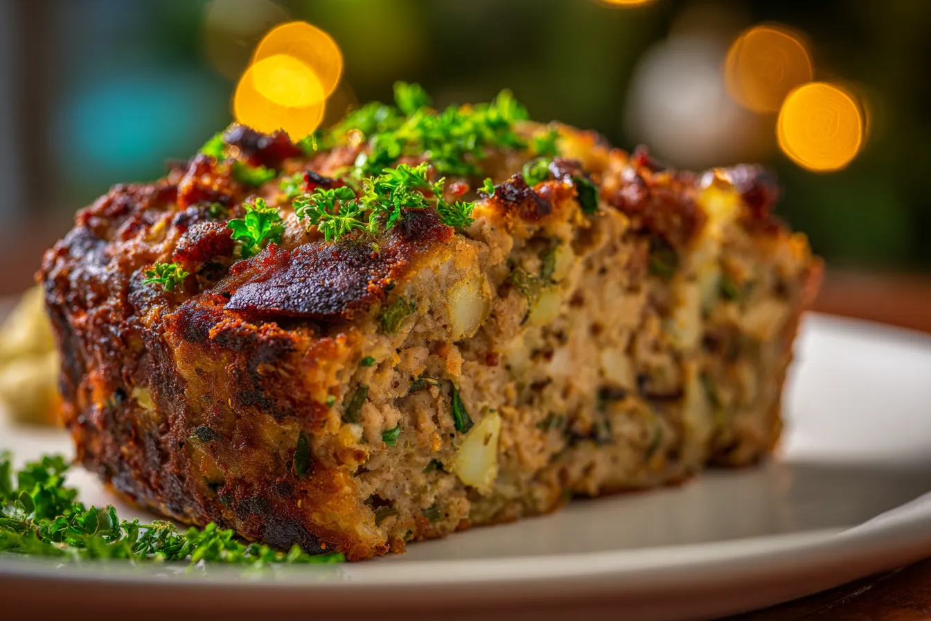Ultimate Homemade Turkey Stuffing Meatloaf Recipe for Flavor 2 Homemade Turkey Stuffing Meatloaf upscaled 68f2167358d03