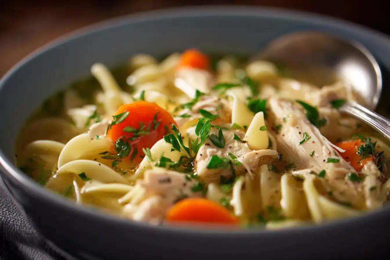 Delicious Homestyle Chicken Noodle Soup for Cozy Comfort 3 Homestyle Chicken Noodle Soup upscaled 68df20c6ed593
