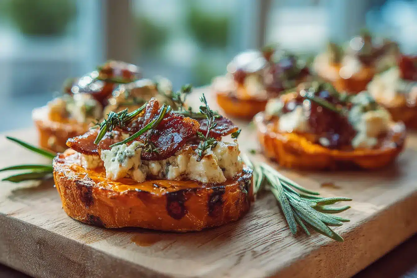 Irresistible Honey Feta Sweet Potato Rounds Recipe Delight 1 Honey Feta Sweet Potato upscaled 68dcf49b94068