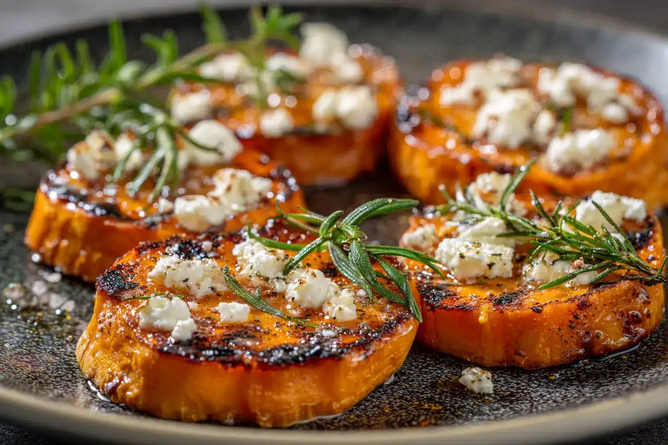 Irresistible Honey Feta Sweet Potato Rounds Recipe Delight 3 Honey Feta Sweet Potato upscaled 68dcf5138432a