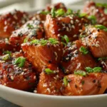 Honey Garlic Salmon Bites Bowl