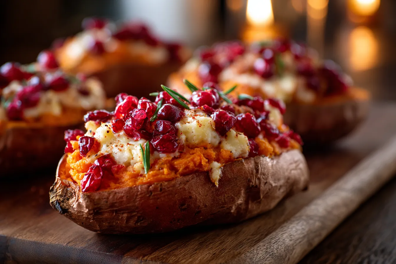 Irresistible Cranberry Apple TwiceBaked Sweet Potatoes Delight 3 Irresistible Cranberry Apple Twice Baked upscaled 68f60336e34b1