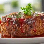 Juicy Meatloaf with Brown Sugar Glaze Ketchup