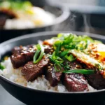 Korean BBQ Steak Rice Bowls