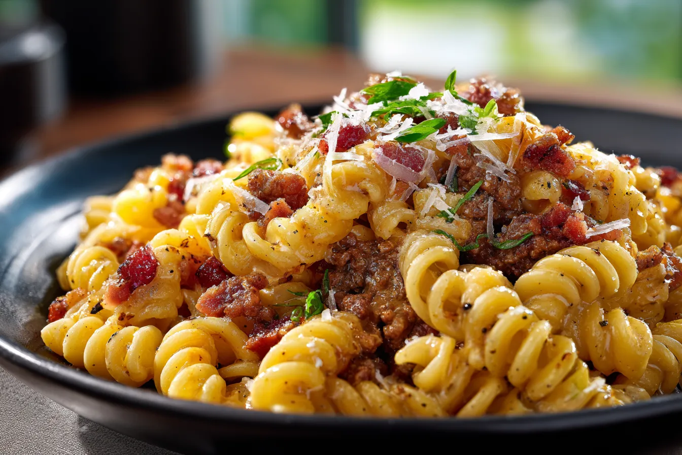 Loaded Bacon Cheeseburger Pasta upscaled 68ff41771e75e