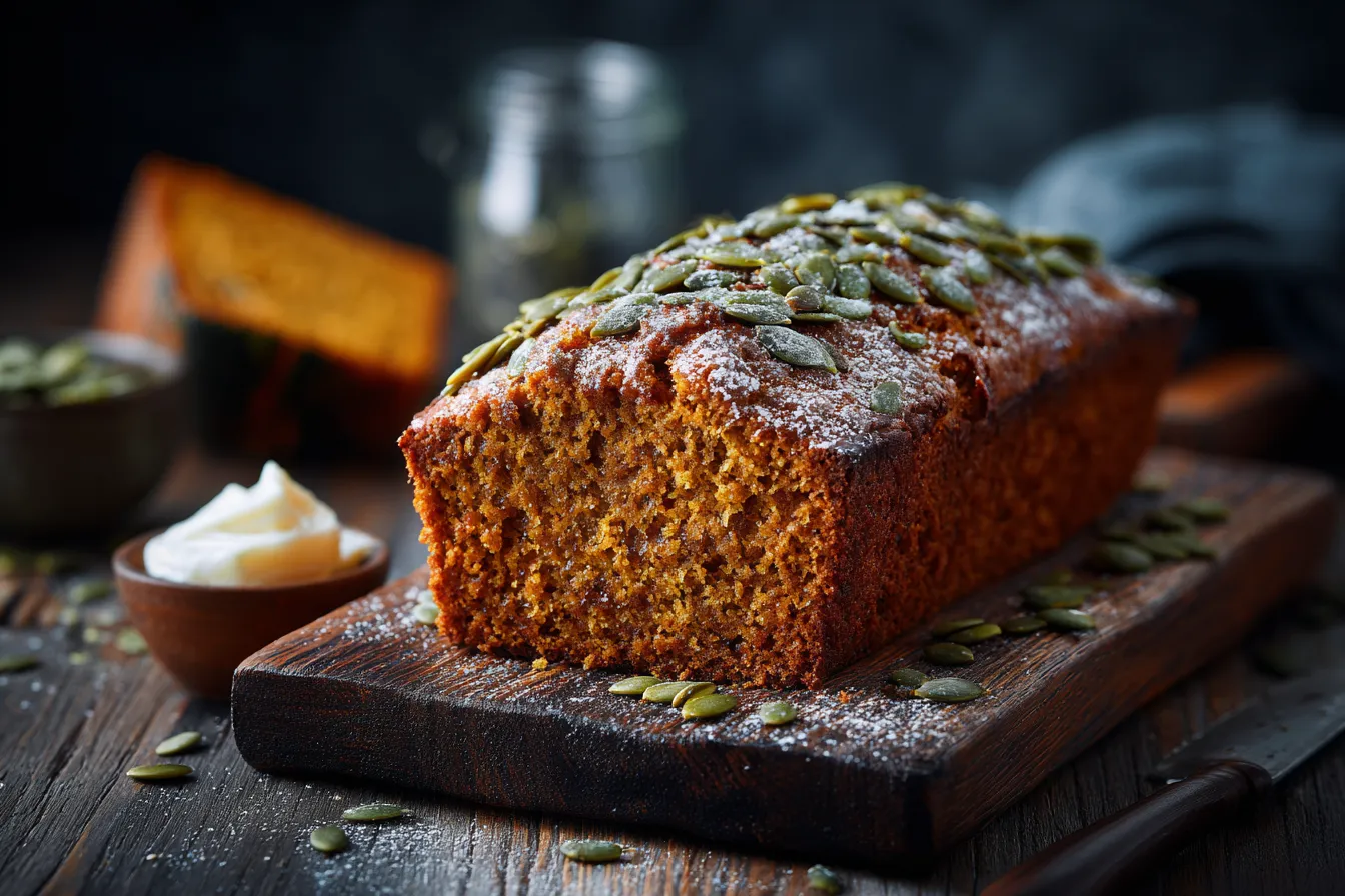 Moist Spiced Pumpkin Bread upscaled 6901f24ac7884