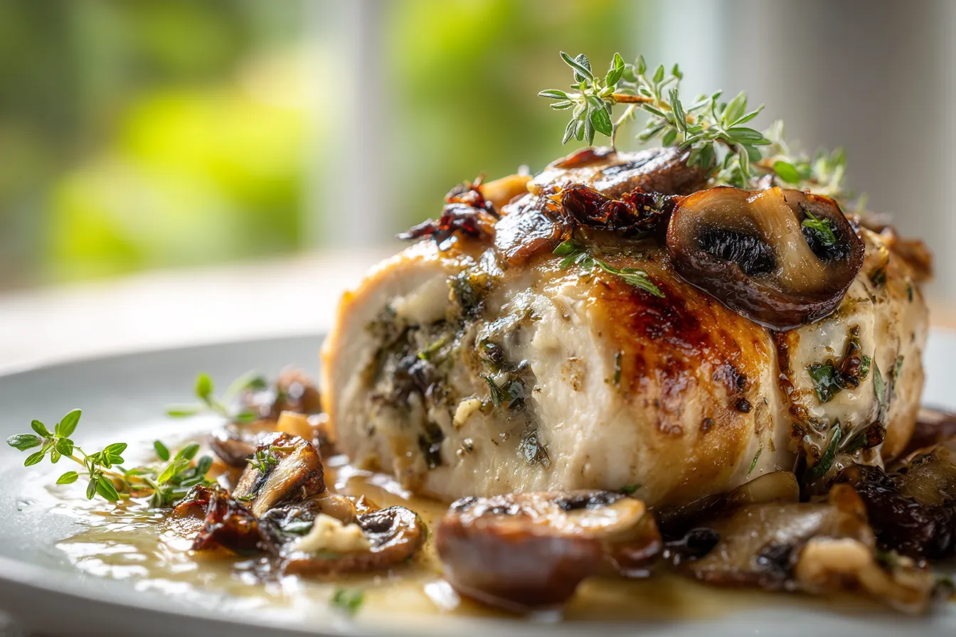Delightful MushroomStuffed Chicken Recipe for Flavorful Meals 2 Mushroom Stuffed Chicken upscaled 68f2185412df4