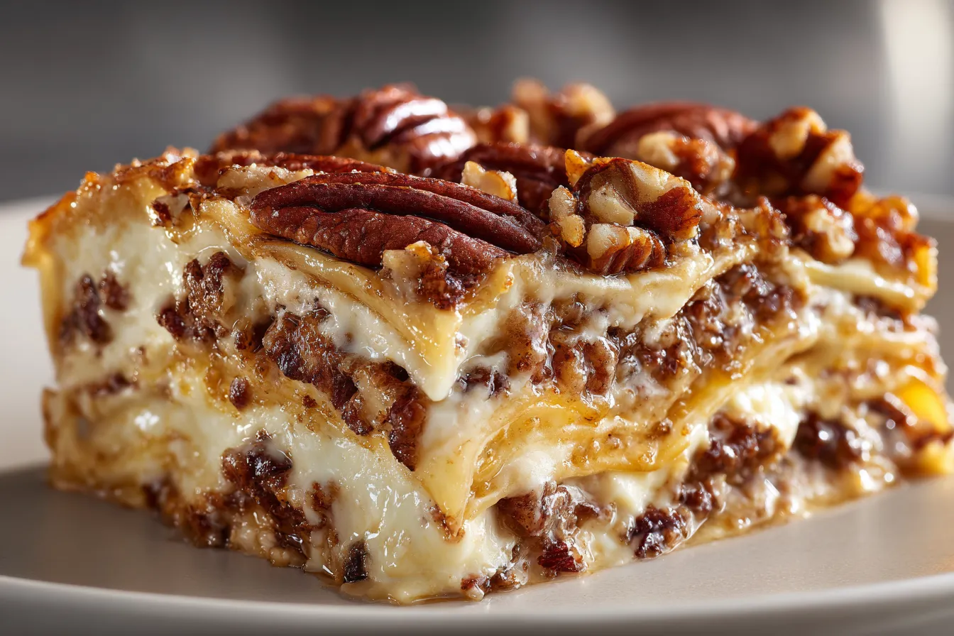 Delicious Pecan Pie Lasagna A Decadent Dessert Delight