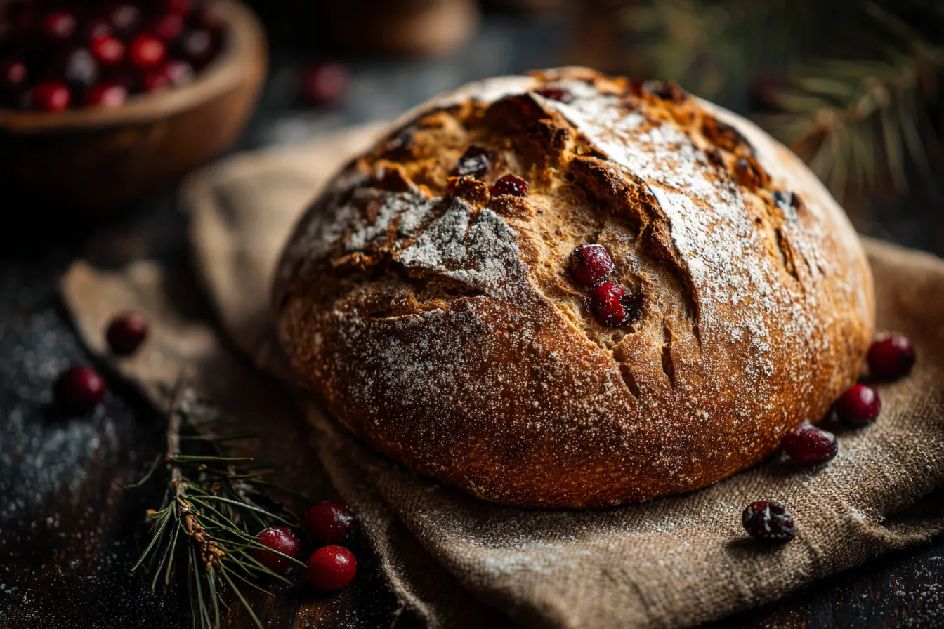 Delicious Pumpkin Sourdough Bread Spice Cranberry Twist
