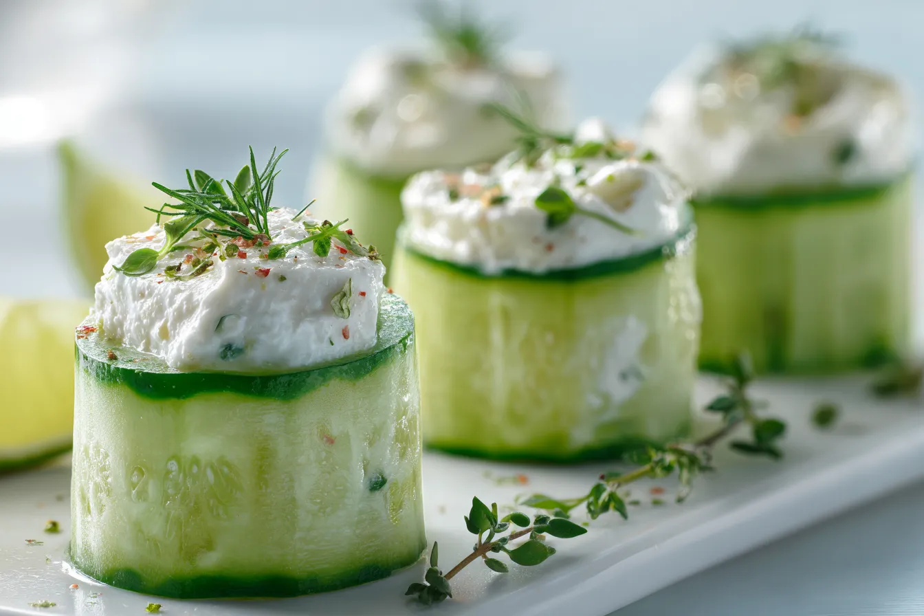 Zesty Cucumber Cream Cheese Bites Ultimate Refreshing Snack