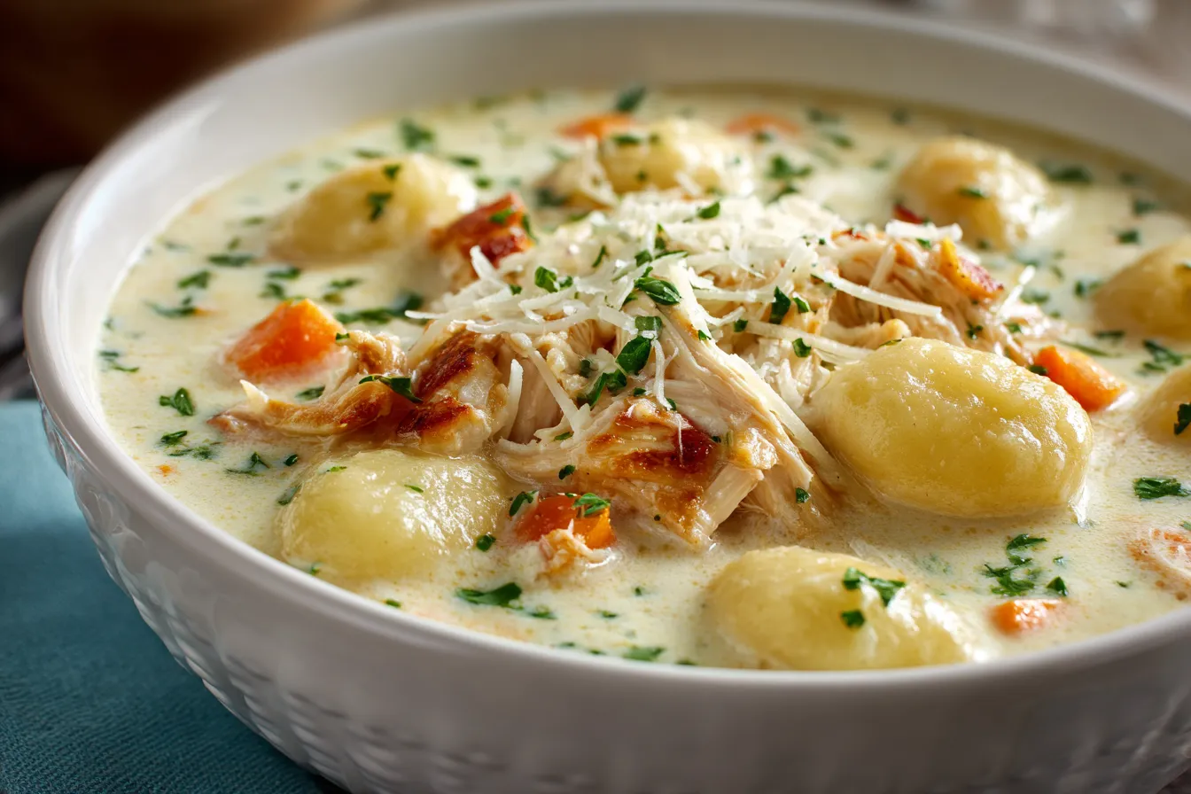Rotisserie Chicken Gnocchi Soup upscaled 6901e0b780e13