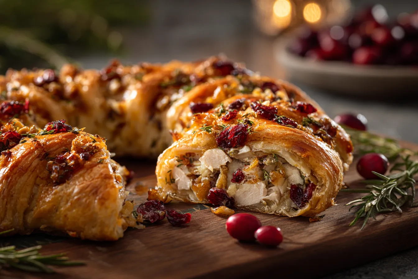 Ultimate Savory Turkey Cranberry Crescent Ring Recipe 2 Savory turkey and cranberry upscaled 68ecc87ba4fa3