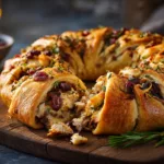 Ultimate Savory Turkey Cranberry Crescent Ring Recipe 5 Savory turkey and cranberry crescent ring