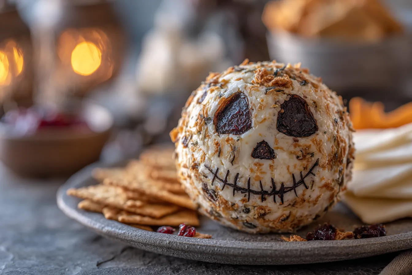 Irresistible Skellington Cheese Ball Appetizer Recipe for Parties