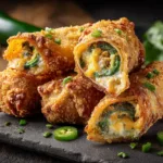 Spicy Jalapeno Popper Egg Rolls