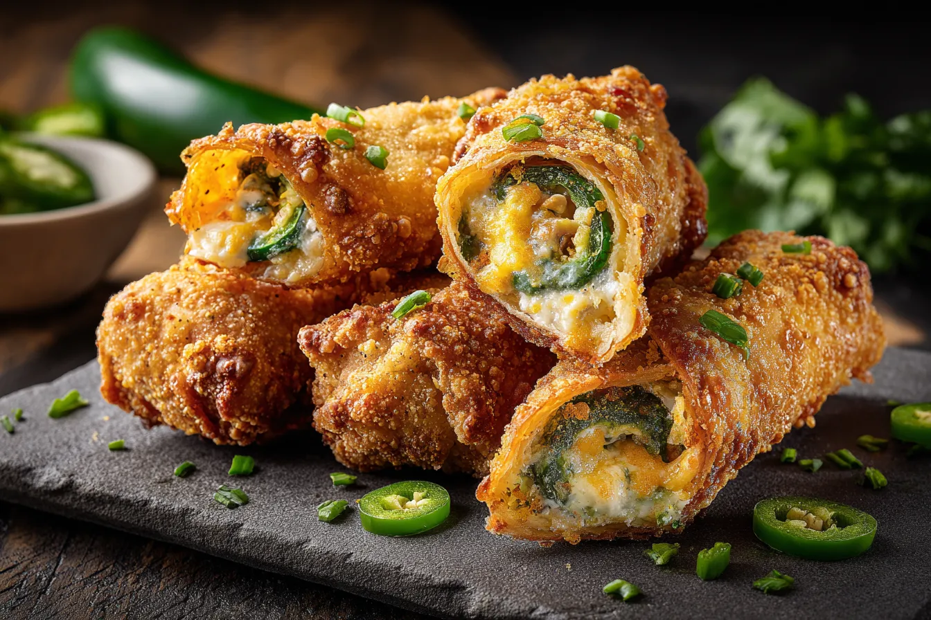 Irresistible Spicy Jalapeno Popper Egg Rolls Recipe Revealed