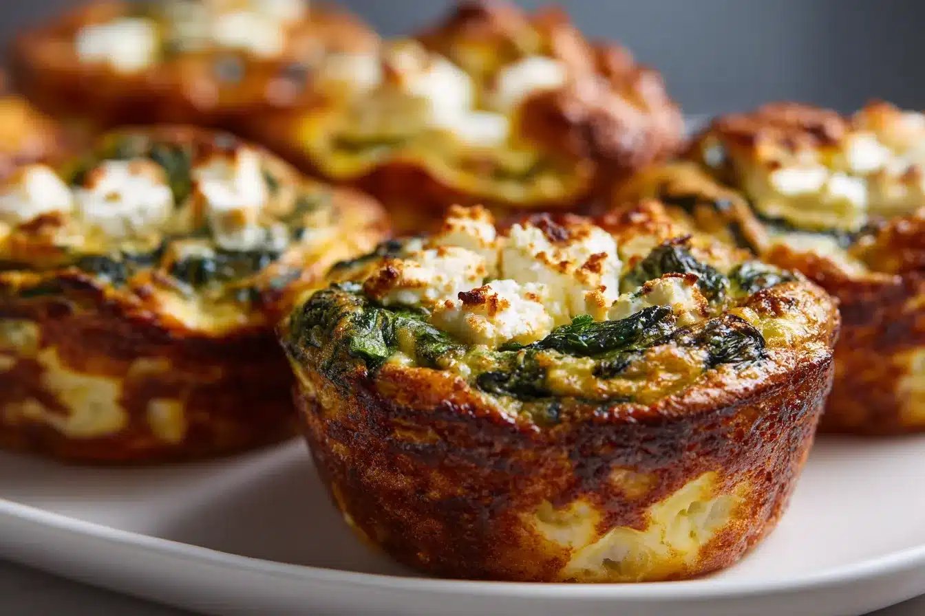Powerful Spinach Feta Egg Muffins Healthy Breakfast Boost