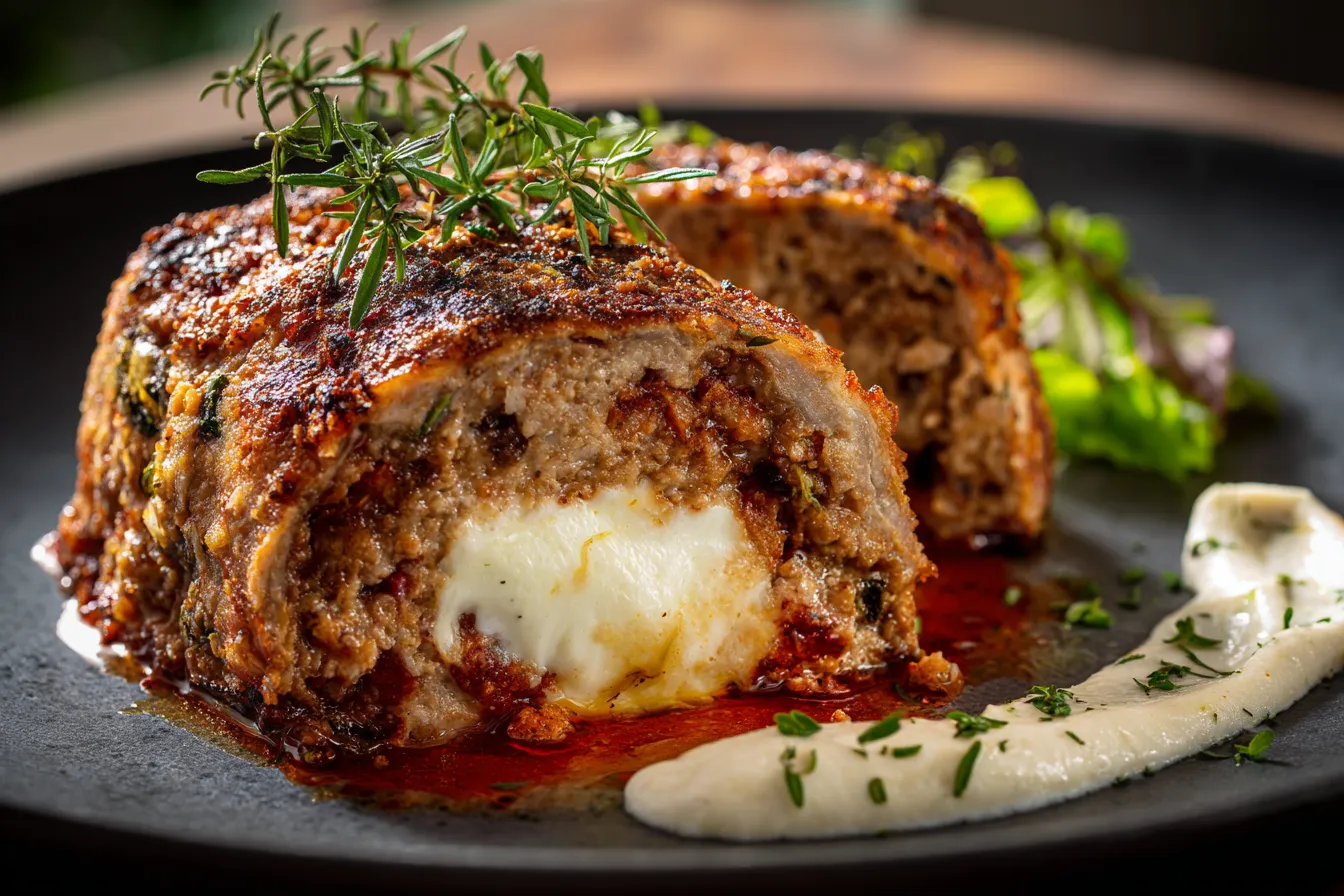 Stuffed Meatloaf with Mozzarella upscaled 68e3a04371231