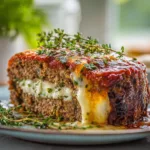 Stuffed Meatloaf with Mozzarella
