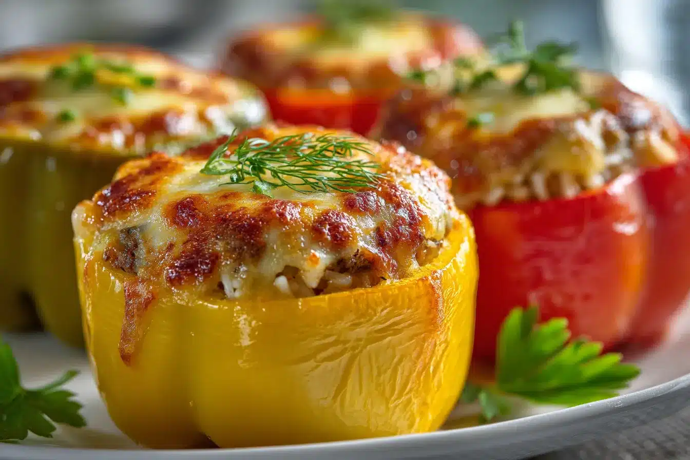 Ultimate Stuffed Peppers with Rice Cheese Easy Recipe 1 Stuffed Peppers with Rice upscaled 68dfa96b2c9e3