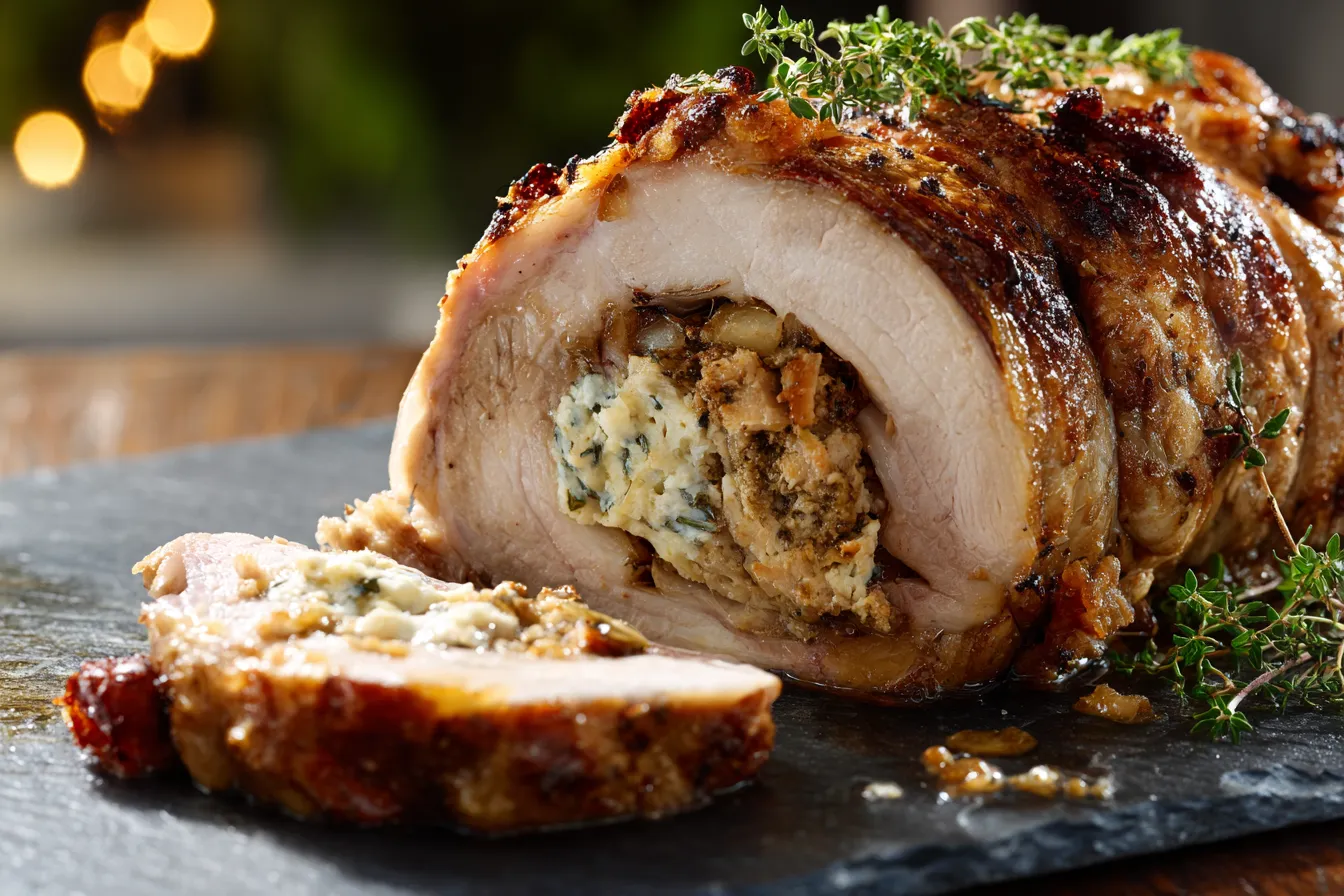 Mouthwatering Stuffed Pork Roast Recipe Easy Delicious 2 Stuffed Pork Roast Recipe upscaled 68f2572380cbc