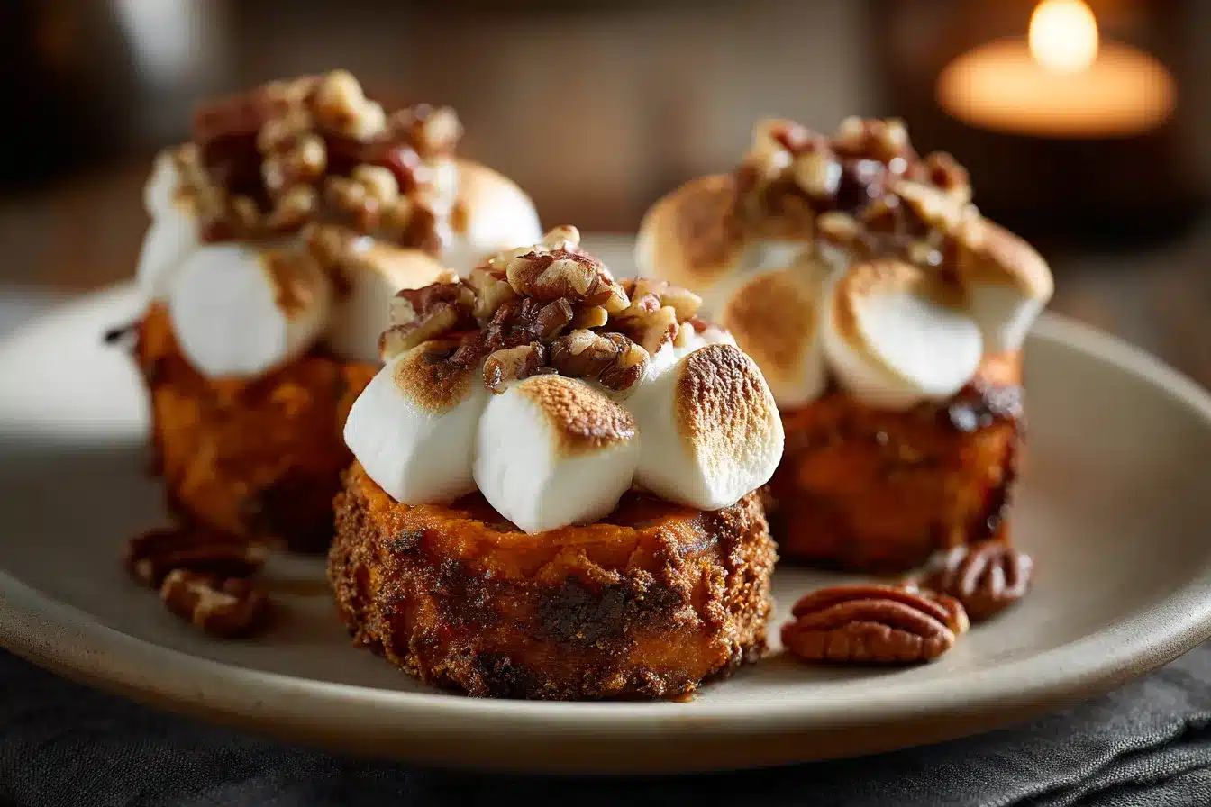 Irresistible Sweet Potato Bites w Marshmallows Pecans 2 Sweet Potato Bites with upscaled 68df96aba1de2